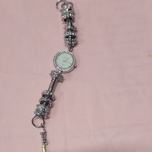 Chico's Silver and Gold Charm Bracelet